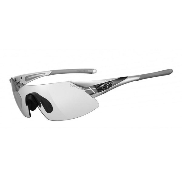 Tifosi Optics Podium XC Sunglasses with Light Night Fototec Lens - Silver/Gunmetal - Sprockets Cycles