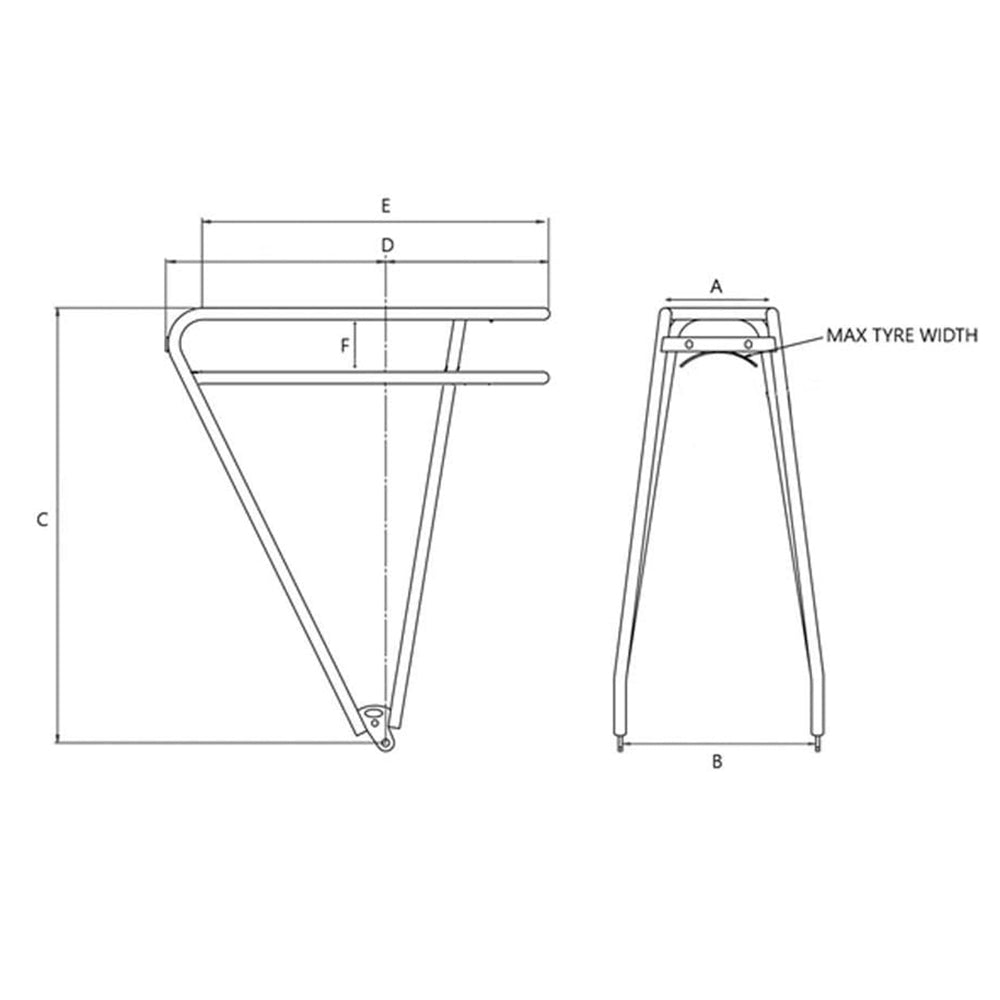 Tortec Tour Rear Rack 26700C - Bike Shed