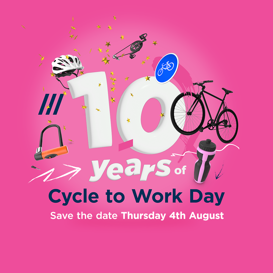 August 4th 2022 is the 10th anniversary of Cycle to Work Day