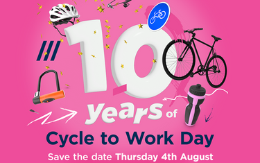 August 4th 2022 is the 10th anniversary of Cycle to Work Day