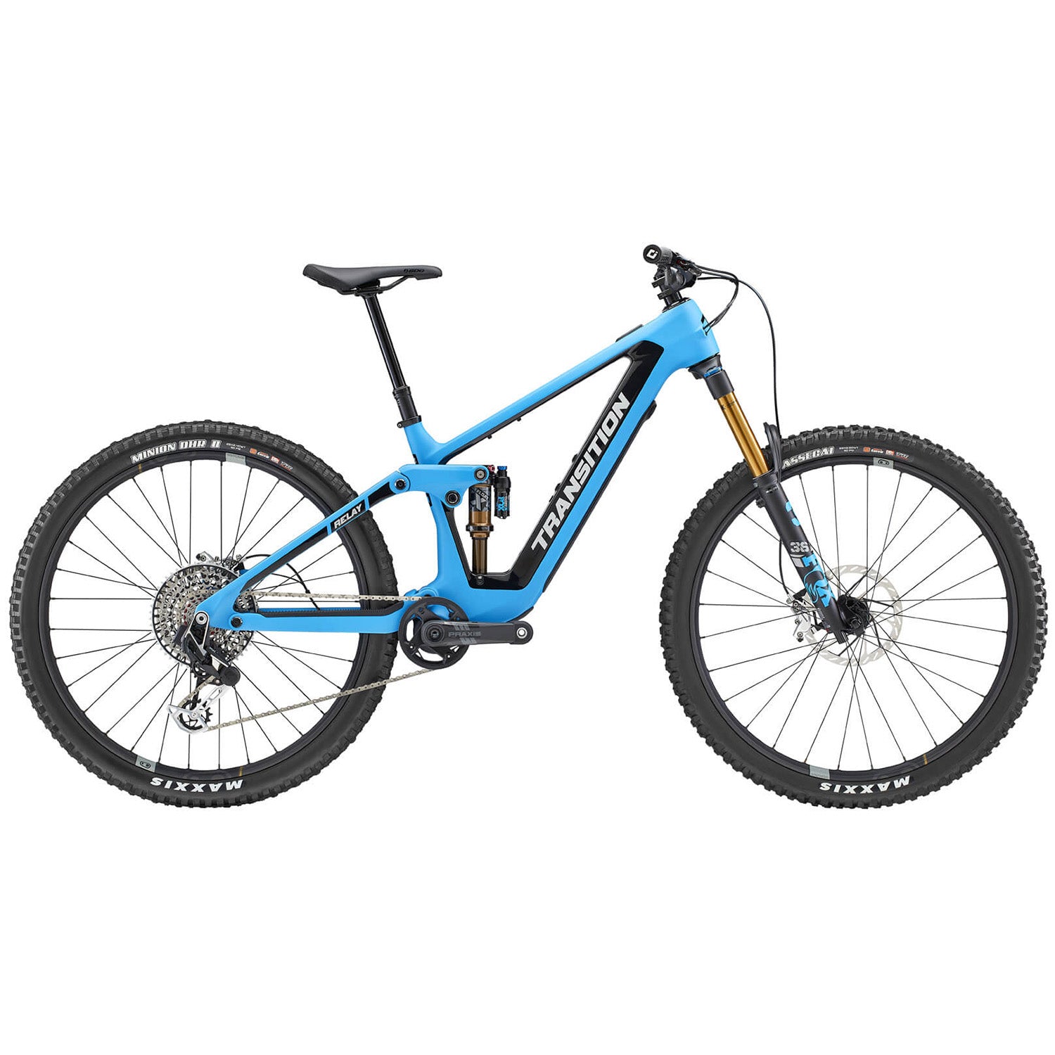Transition Relay Carbon XX AXS Full Suspension Electric Mountain Bike 2023 Medium TR Blue