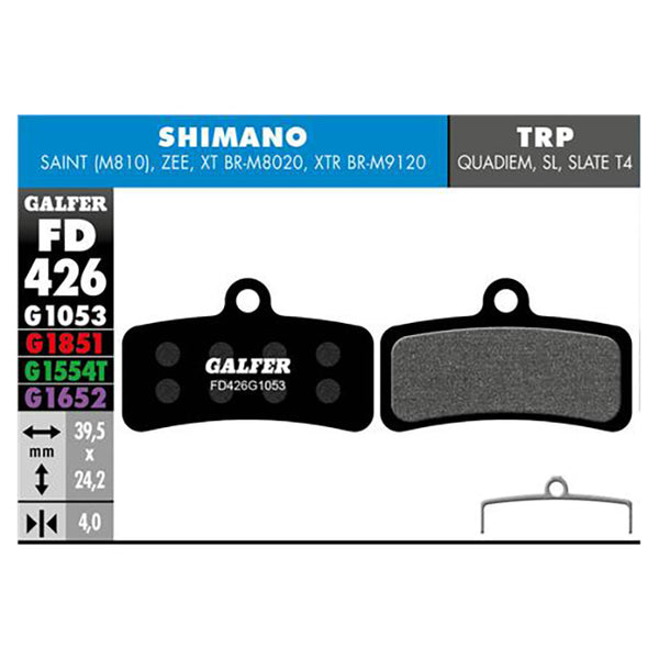 Galfer Disc Brake Pads for Shimano Saint / Zee / XT