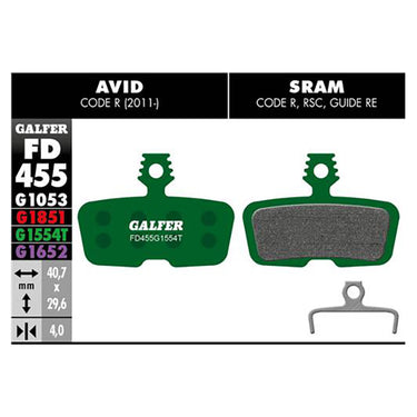 Galfer Disc Brake Pads for SRAM Code