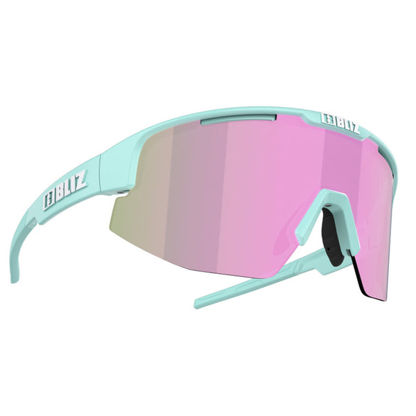Occhiali Bliz Breeze Small bianco con lenti rosa chiaro Occhiali Bliz Breeze Small bianco con lenti rosa chiaro