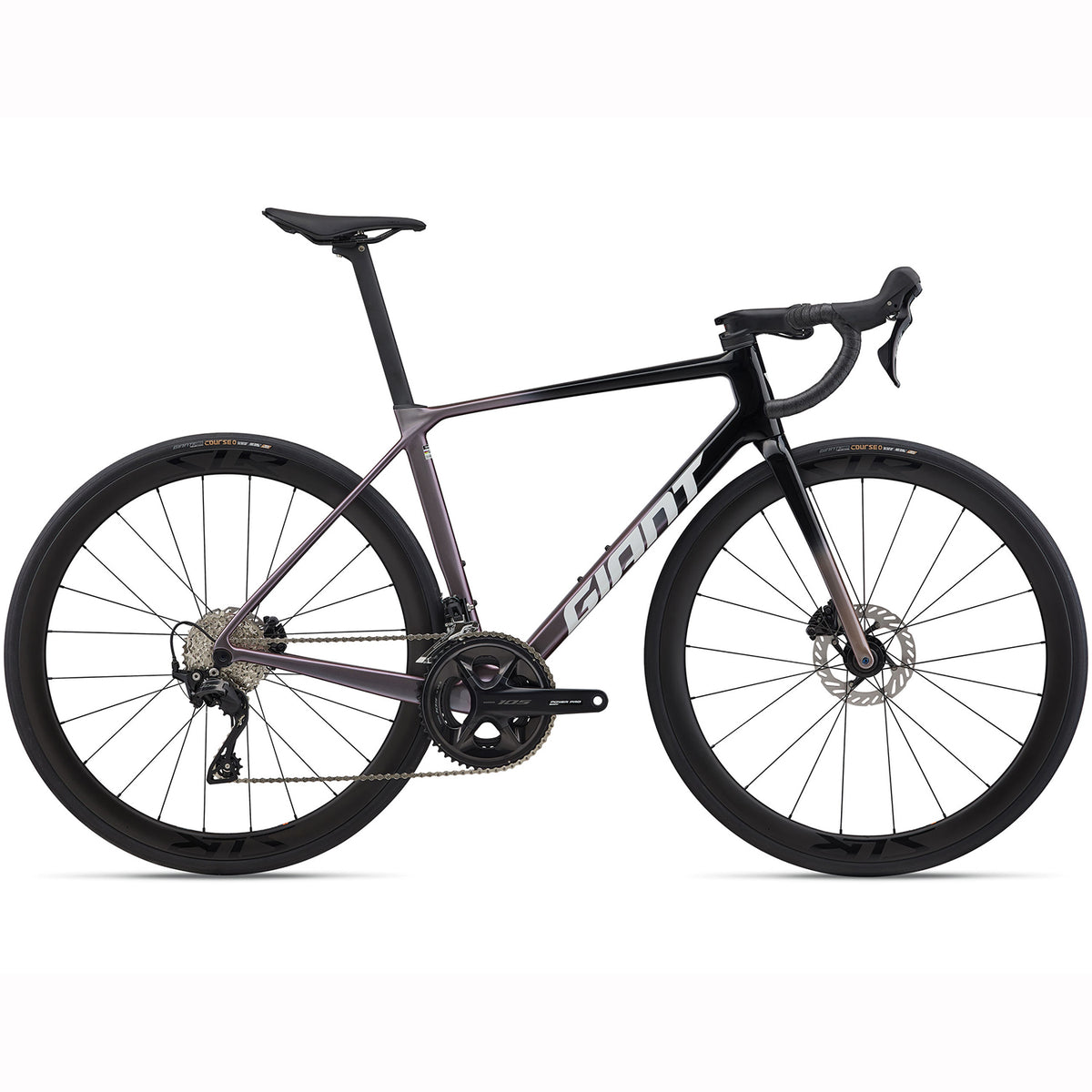 Giant TCR Advanced Pro 2 Carbon Road Bike 2026 in black with Orion Nebula finish, available at Sprockets Cycles