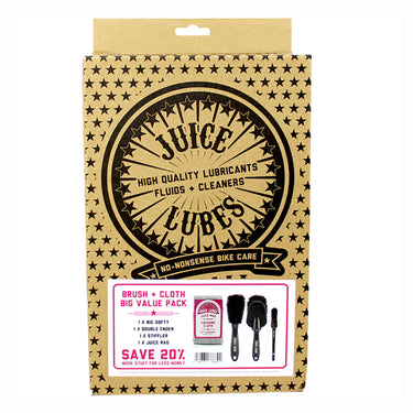 Juice Lubes 3 x Brush & Cloth Pack