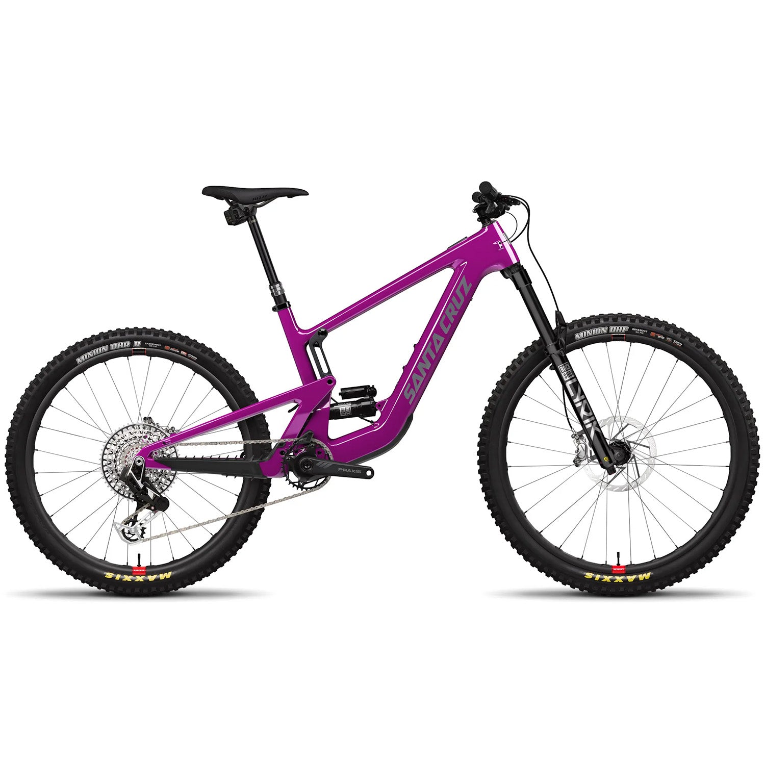 Santa Cruz Heckler SL Carbon CC XX AXS RSV Full Suspension Electric Mountain Bike 2024 Small Gloss Magenta