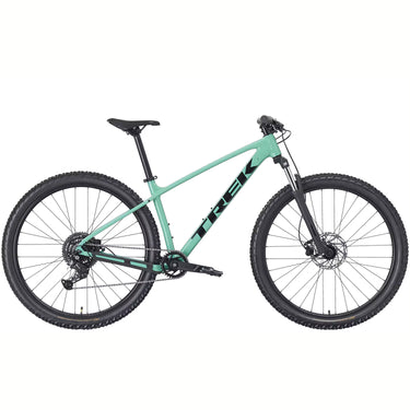 Green trek-marlin-4. mountain bike on a white background 