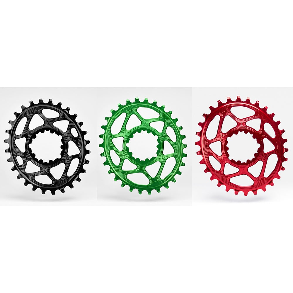 Absolute Black MTB Oval SRAM GXP Direct Mount GXP 6mm Offset Chainring ...