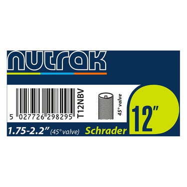 Nutrak Bent Valve Schrader Inner Tube for 12" Wheels