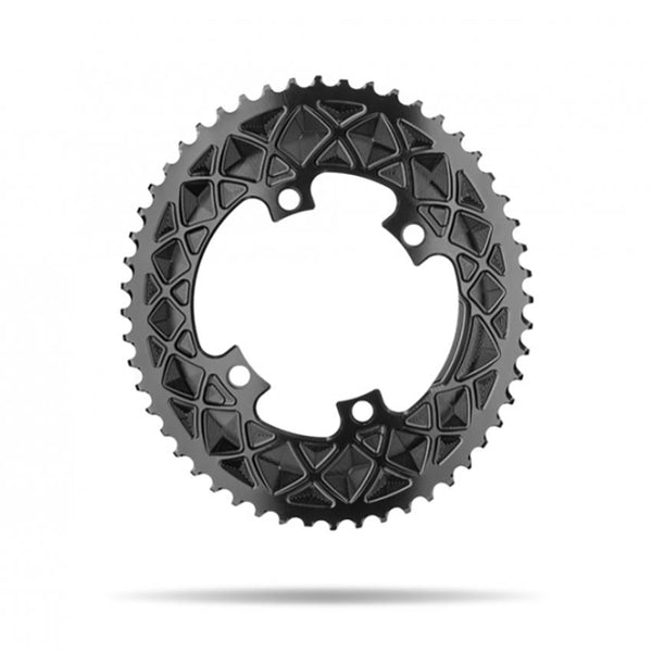 Absolute Black Road Oval Shimano 110/4 Chainring - 52t - Sprockets Cycles