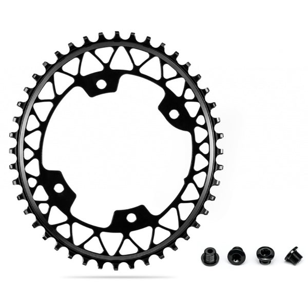 Absolute Black Oval Gravel 1X Oval 110/4 Chainring