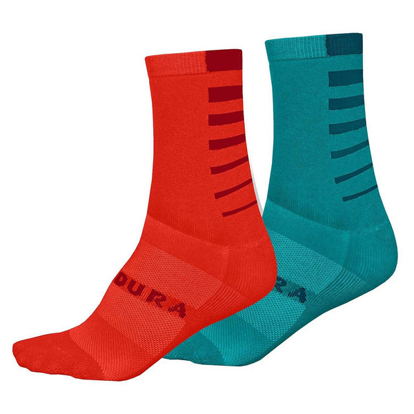 Endura Women's CoolMax Stripe Socks 2-Pack