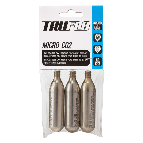 Truflo Micro Co2 3 Pack (3 x 16g) - Sprockets Cycles